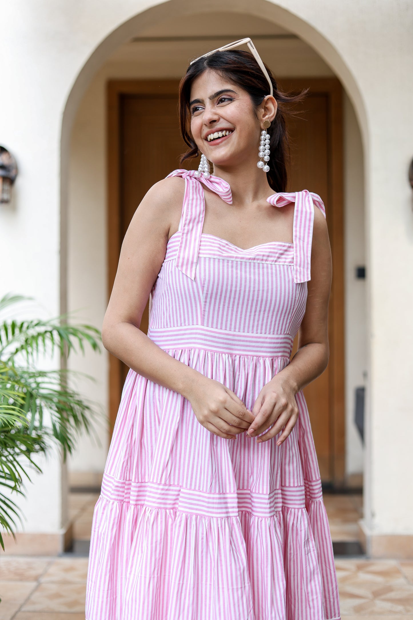 Candy Stripes Bow Tie Dress – Sweet & Playful